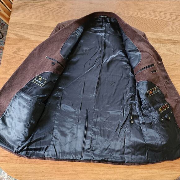 F.R. Tripler & Co. Blazer Suit Jacket Brown Size 42 Regular - Picture 5 of 11